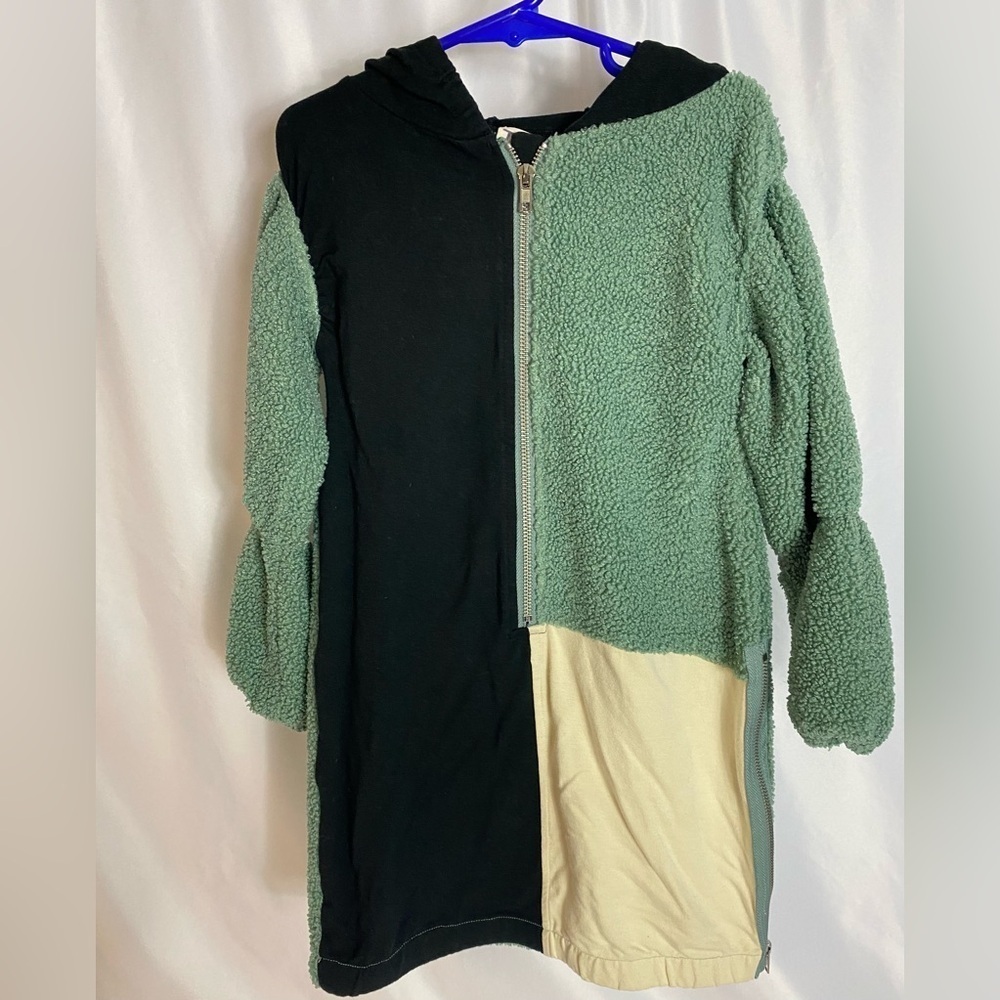 Kids Two-Tone Green and Black Jacket